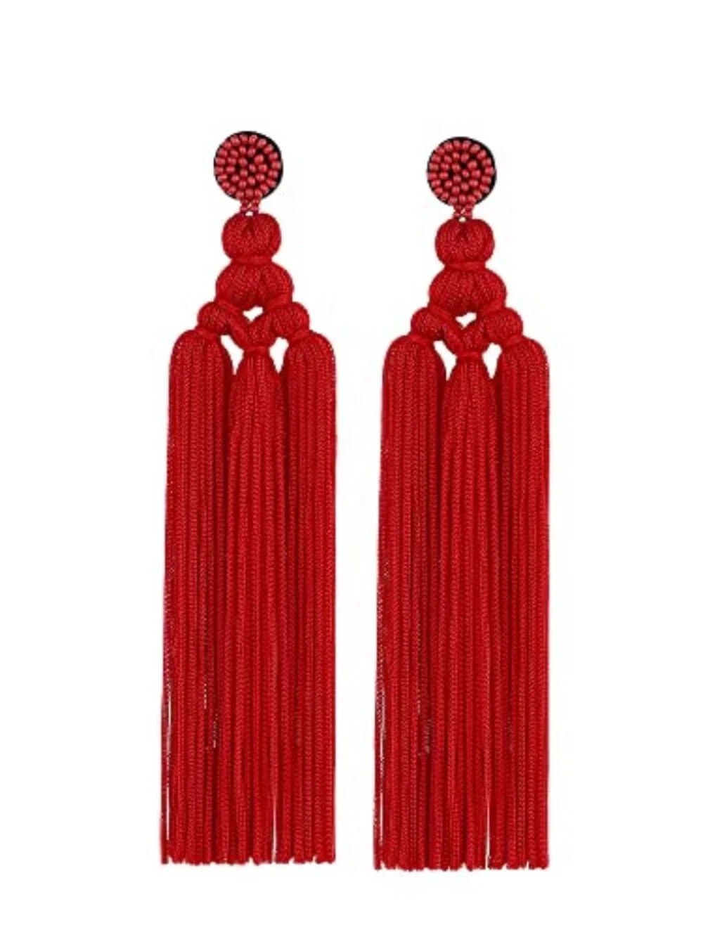 New - Bohemian Tassel Earrings for Women Dangling Chandelier Boho Statement Laye
